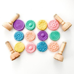 Wooden Dough Stampers 