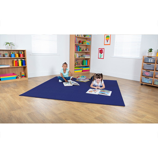 Navy Square Carpet