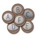 Alphabet Stones Seating Rounds