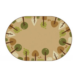 Calming Trees Oval - Medium