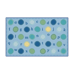 Alphabet Dots Rug Nature- Large