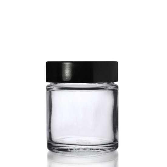 Glass Cosmetic Tins with screw cap 60ml