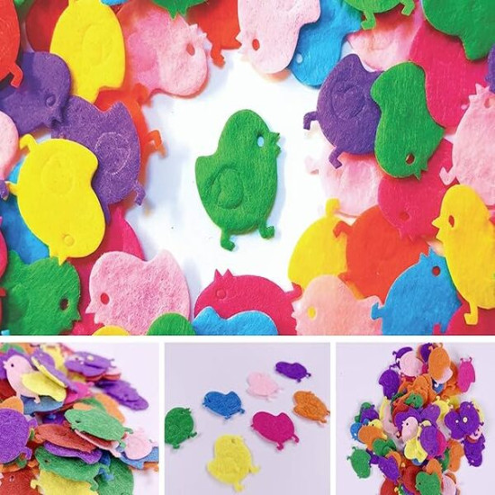 Felt Chick Shapes