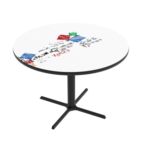 Café Table- Round with X Base 1219x762mm