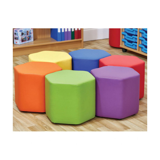 Mini Hexagon Foam Seat – Set of 6