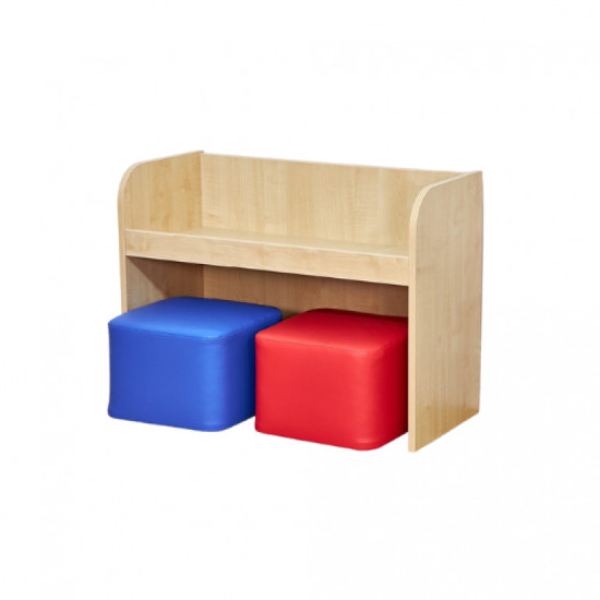Activity Bench with Two Cube Seats