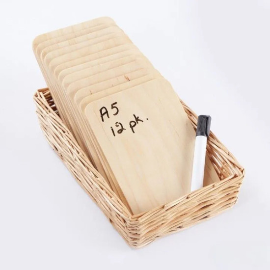 A5 Natural Wipe CleanBoards