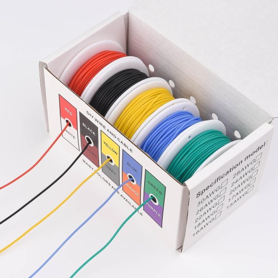 22 AWG Electric Wire Soft Silicone Wire 