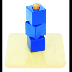 Cubes on Vertical Dowel