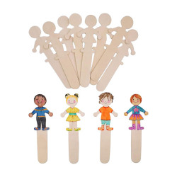 Wooden Craft Sticks - People