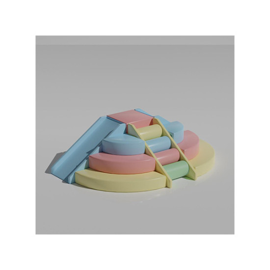 Climbing Blocks with Cloud Stairs and Slide