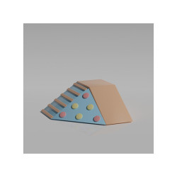Soft Play set with Climbing Wall, Cloud Stairs and Slide