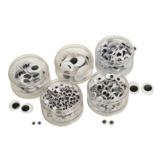 Wiggly Eyes - Black 300PCS