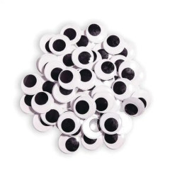 Wiggly Eyes - Black Jumbo 60PCS