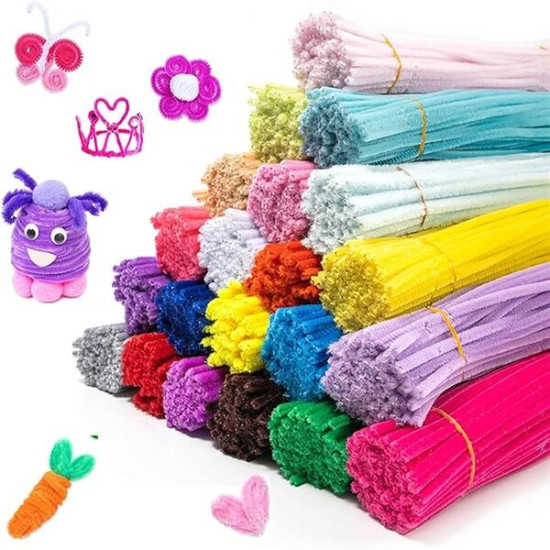 Pipe Cleaners - Coloured, Giant