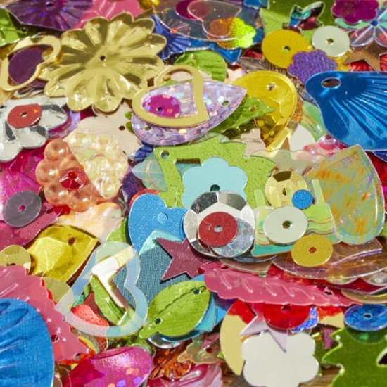 Sequins - Assorted 100G