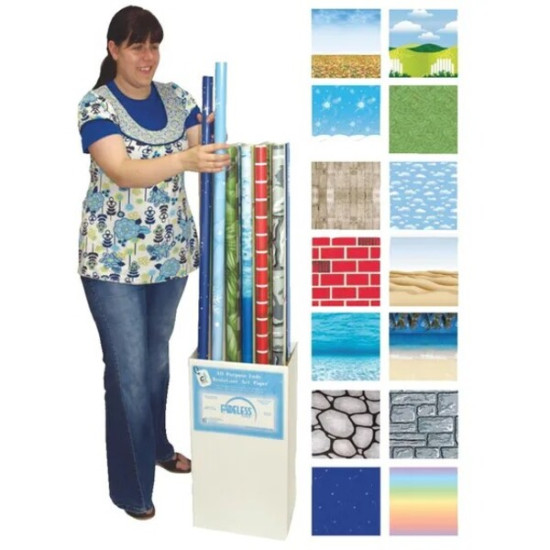 Fadeless Poster Paper Rolls Assortment- Designed 1218mm x 3.6m 