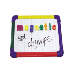 Framed Magnetic Drywipe Board Plain/Grid