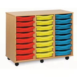Shallow Tray Unit - 24 trays (3 columns)