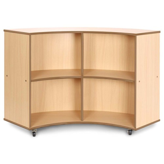 Curved Outwards Library Bookcase