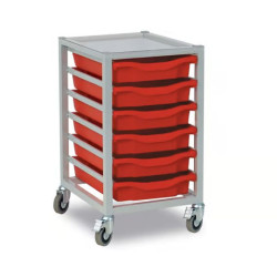 Shallow Tray Trolley - 6 trays