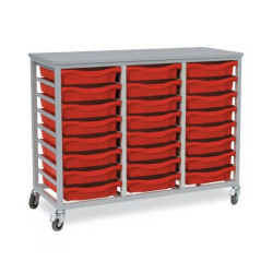 Shallow Tray Trolley - 24 trays
