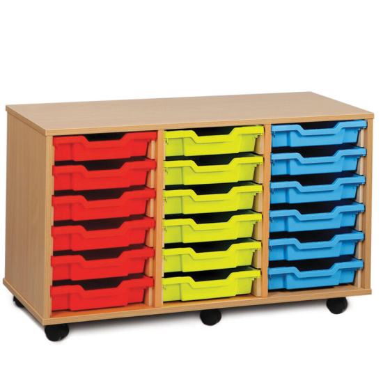Shallow Tray Unit - 18 trays