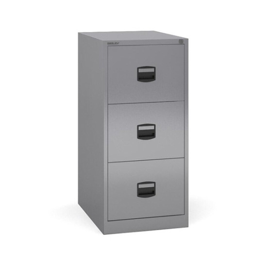 Bisley Contract 3 Drawer Steel Filing Cabinet 