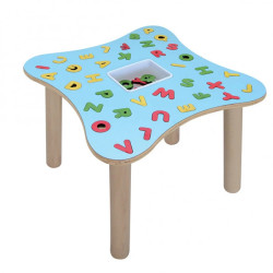 Wooden Activity Table (Alphabets) H640mm