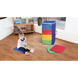 Rainbow Square Mats & Holdall