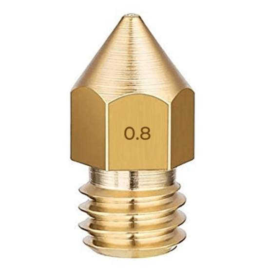MK8 Brass Nozzle 1.75/0.8mm Filament