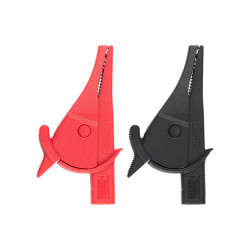 Insulated Alligator clips -Crocodile Clip (Pack of 2pcs: Red & Black)