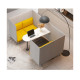 High Back Modular Fabric Sofa