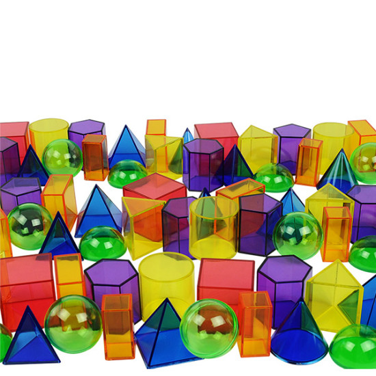 Rainbow Geometric Shapes Set