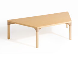 Trapezoidel Wooden Table