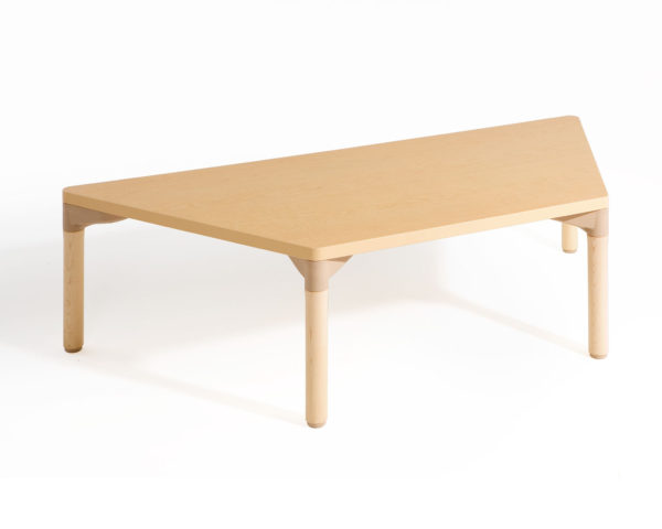 Trapezoidel Wooden Table