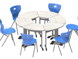 Adult Classroom Table with Chairs
