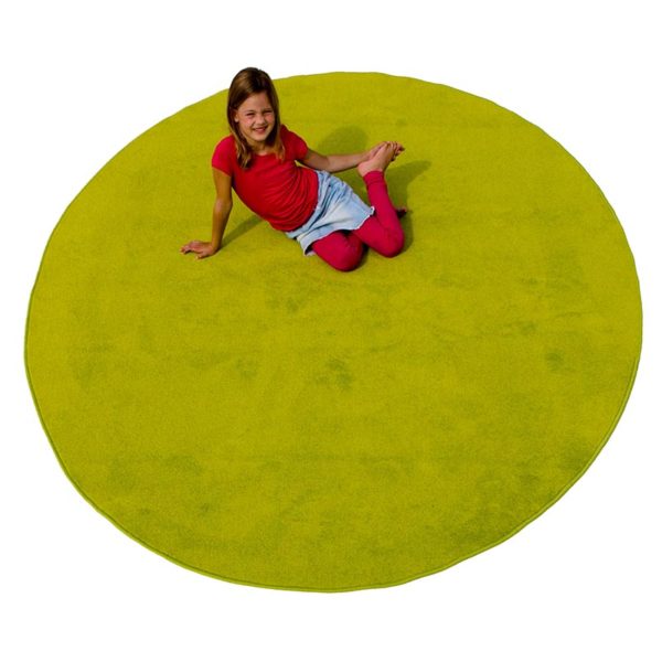 Green Solid Large Round