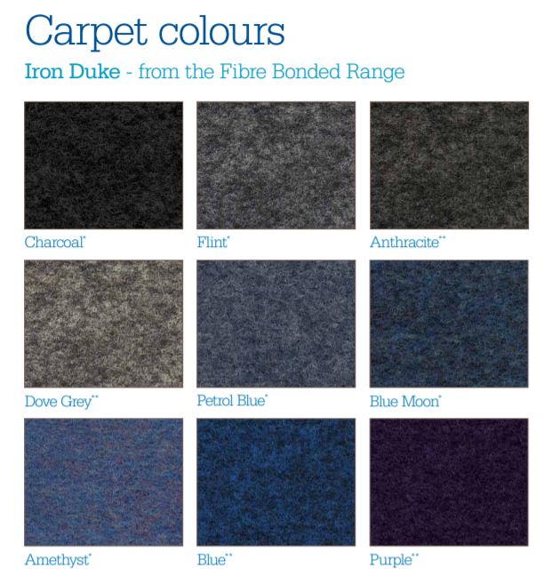 Carpet clearance colour chart